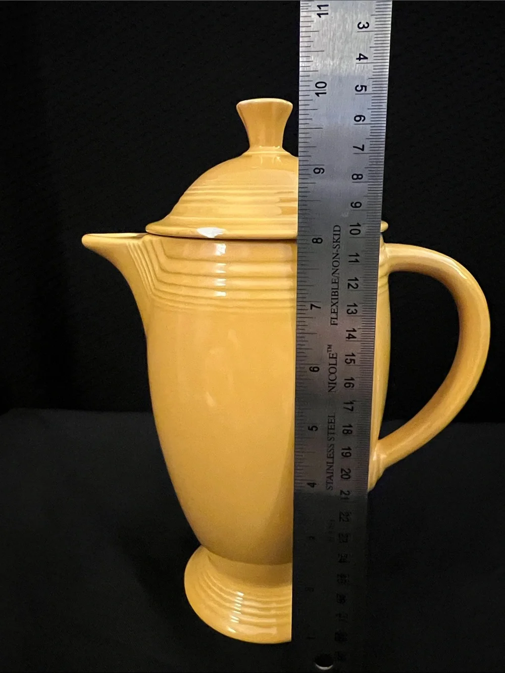 Fiestaware Yellow Coffee Pot and Lid